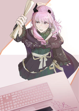 Leg Up, Lineart, Colored, Shaded, Rendered with Background/Prop