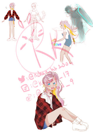 2022, Full Body Character Design, +Full Body, +Full Body