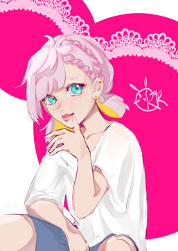 Leg Up, Lineart, Color, Shading, Rendering, Simple Background ($25)