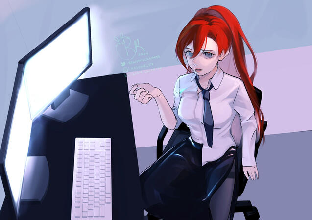 Leg up, Line art, Color, Shading, Render, Background